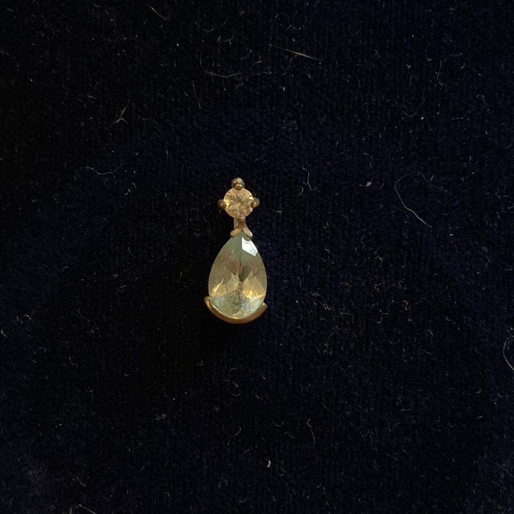 Blue and White Topaz Pendant Sterling Silver